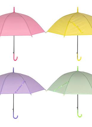 Зонтик трость детский цветной однотонный арт. 973052 фото