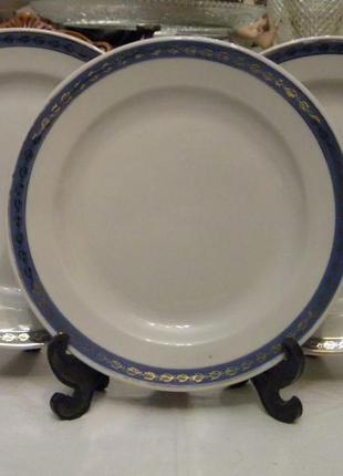 Тарелки - 3 шт фарфор ссср барановка