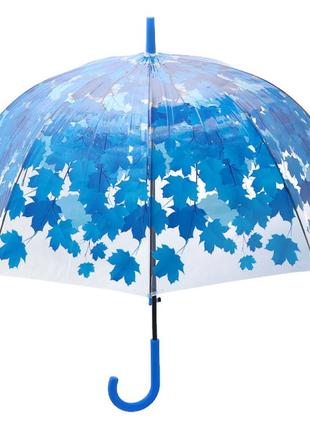 Зонтик трость детский цветной листочки зеленые арт. х2112