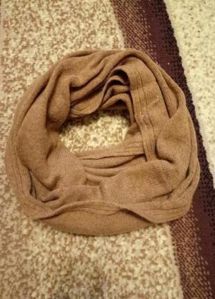 Об'ємний теплий шарф хомут h&m1 фото