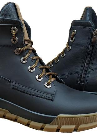 Подростковые кожаные ботинки