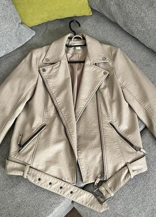 Куртка косуха беж стильна від h&m