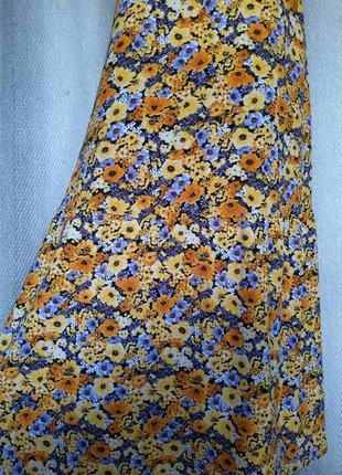 Женский длинный сарафан, яркое летнее платье, мелкий цветок, ярусное платье в пол. фотоссесия8 фото