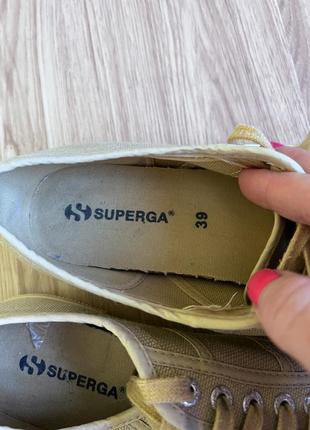 Кеды бежевые superga5 фото