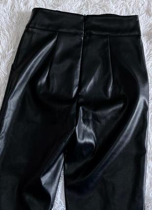 Черные кожаные брюки vera&lucy6 фото