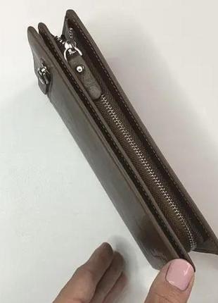 Чоловічий гаманець коричневий5 фото