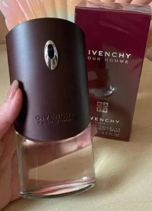 Парфуми givenchy pour homme 100 ml чоловіча туалетна вода (музькі парфуми живанші пур хом 100 мл) червоні