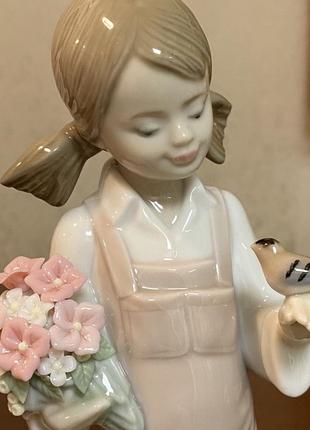 Фарфоровая статуэтка lladro «весна».8 фото