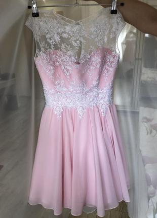Випускна сукня вечірня сукня вечірня сукня коротка випускна сукня розшита бісером2 фото