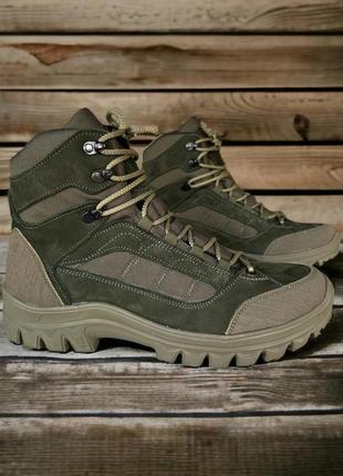 Тактичні військові черевики хакі берці берци олива осінь зима зелені1 фото