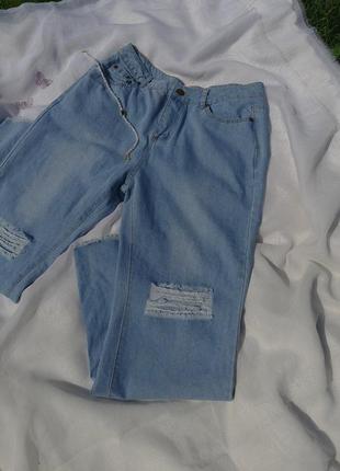 Джинсы. широкие джинсы. джинсы – высокая посадка. удобные джинсы.4 фото