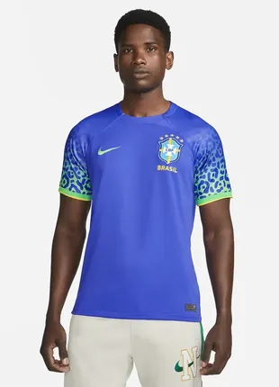 Футболка футбольная джерси nike brazil away jersey soccer football shirt fifa world cup 2022 20231 фото