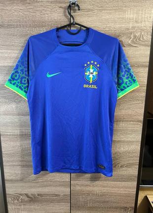 Футболка футбольная джерси nike brazil away jersey soccer football shirt fifa world cup 2022 20232 фото