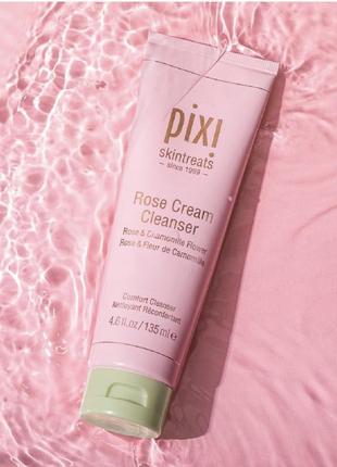 Розовый крем для умывания - pixi - rose cream cleanse r/ 135 ml1 фото