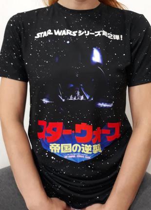 Креативная футболка с принтом "звёздные войны"
