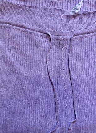 Костюм в рубрик кофта штаны лосины топ майка лиловый misspap лосины топ майка штаны zara6 фото