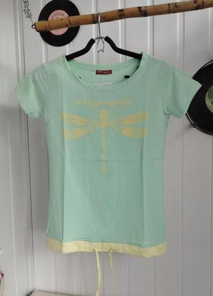 Футболка базовая женская удлиненная футболка с принтом8 фото