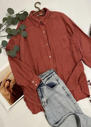 Базова бавовна сорочка pull&bear