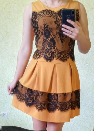 Платье с кружевом2 фото