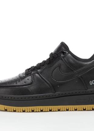 ❄️nike air force 1 luxe gore-tex black🍁кроссовки мужские черные найк гор текс, кроссовки мужественный найк гор текс эврозима