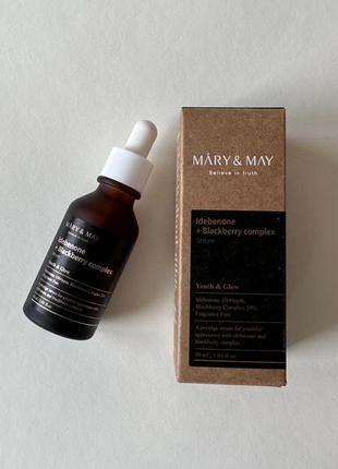 Антиоксидантний серум mary & may idebenone blackberry complex serum