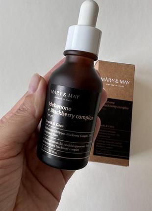 Антиоксидантный серум mary &amp; may idebenone blackberry complex serum