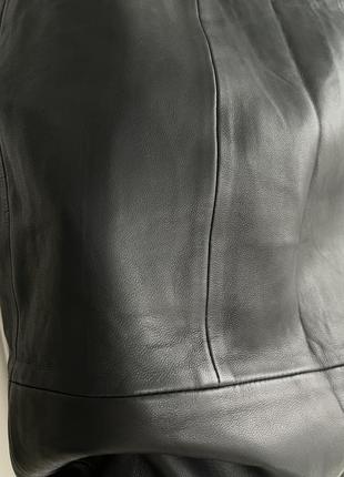 Reiss кожаная юбка карандаш из натуральной кожи3 фото