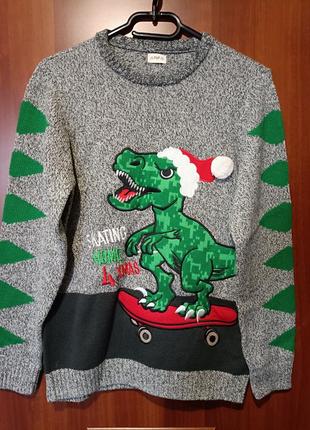 F&f,новогодний свитер на 12-13 лет