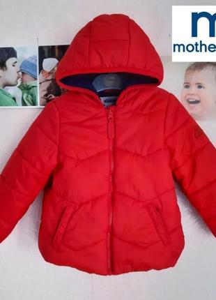 Яскрава демісезонна куртка на флісі mothercare 2-3р. 98