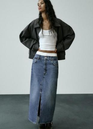 Джинсовая юбка zara