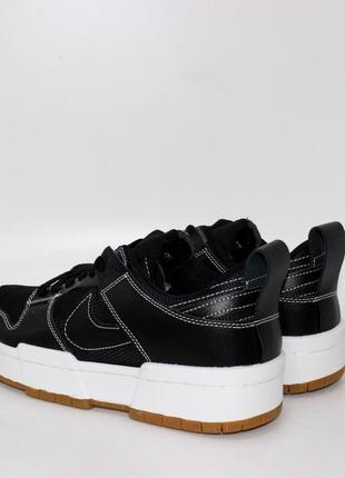 Молодежные черные кожаные кроссовки с текстильными вставками3 фото