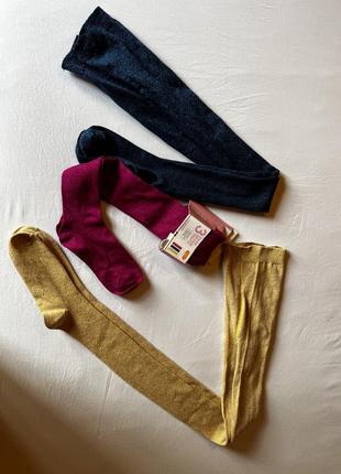 Нові дитячі колготи primark. 3 пари