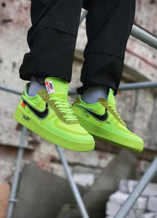 Nike air force x off white 1 low green