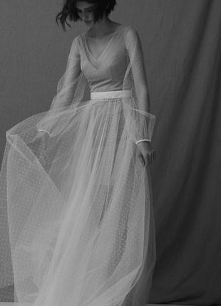Весільна сукня total white2 фото