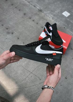 Nike air force x off white 1 low black