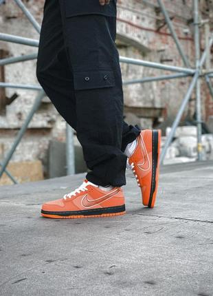 Nike sb dunk low orange lobster4 фото