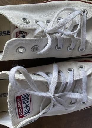 Кеды converse белые низкие 26.5 см 41.5 р. унисекс6 фото