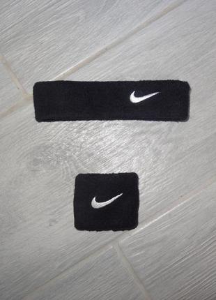 Повязка на голову з напульсником nike