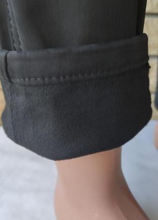 Женские зимние джинсы на флисе с накладніми карманами "карго" стрейчевые fangsida, турция9 фото