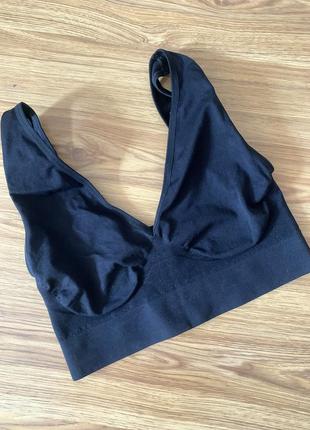 Женский черный бесшовный топ asos