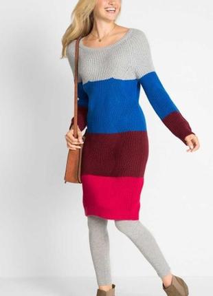 Новий подовжений светр (плаття) великої в'язки , р.48-522 фото