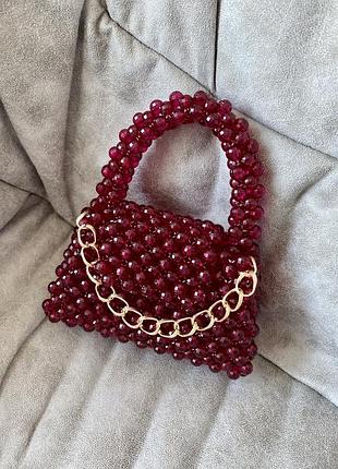 Сумка із намистин міні