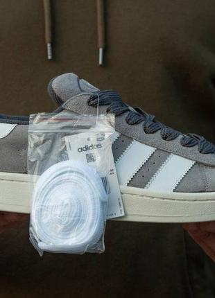 Мужские кроссовки adidas campus grey white 41-42-43-44-45