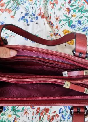 Шкіряна сумка katana, сумка з шкіри, сумочка katana, брендова сумка7 фото