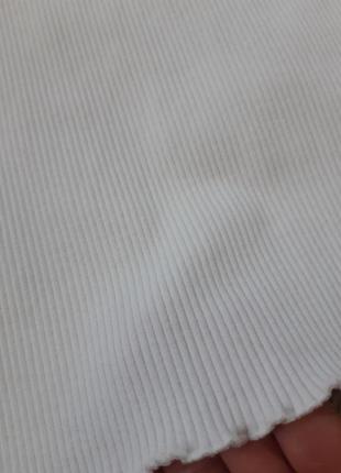 Мега крутая белая юбка карандаш в рубчик миди с поясом переплетами, bershka,  p. s-m4 фото