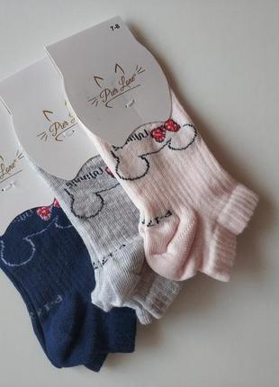 Шкарпетки, шкарпетки з міні маус, шкарпетки на дівчинку1 фото