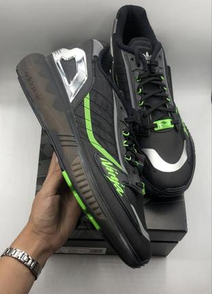 Кроссовки adidas by kawasaki zx 5k boost black green (gw3359) оригинал
