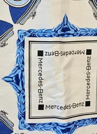 Женский винтажный шелковый платок mercedes benz2 фото