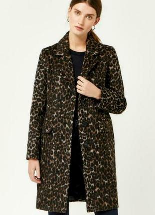 Пальто леопардовий принт розмір 44
