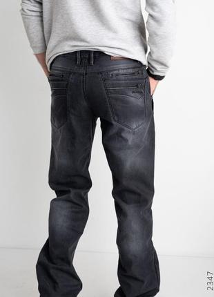 Зимові джинси, штани чоловічі на флісі котонові щільні warxdar, туреччина4 фото